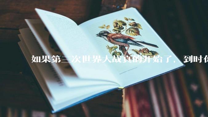 如果第三次世界大战真的开始了，到时你最想做的是什么？